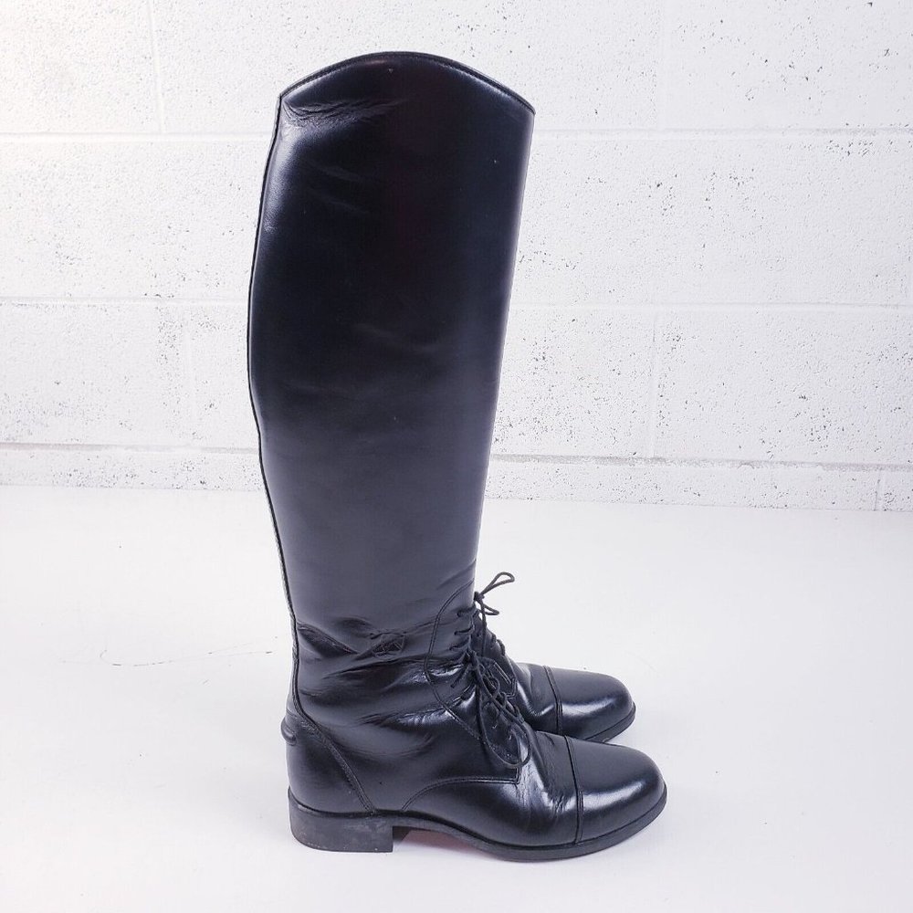 Ariat Heritage Select Field Leather Equestrian Riding Boots Black Women's 6.5